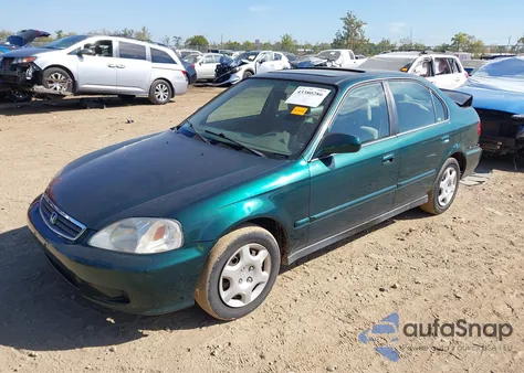 2000 Honda Civic Ex from USA, damaged, VIN 1HGEJ8641YL003819